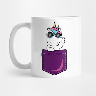 Pocket Unicorn | Cute illustration Mug